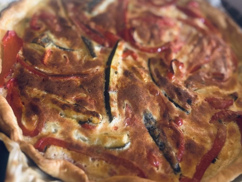 Cliquez pour zoomer ! Quiche poivrons et courgettes Thermomix par typhaine35200