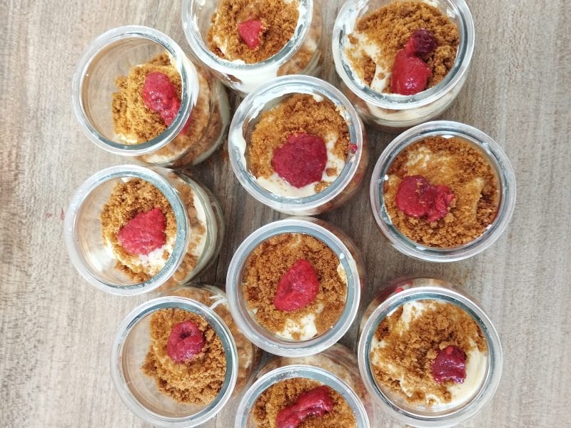 Cliquez pour zoomer ! Tiramisu aux framboises et spéculoos Thermomix par lodlod