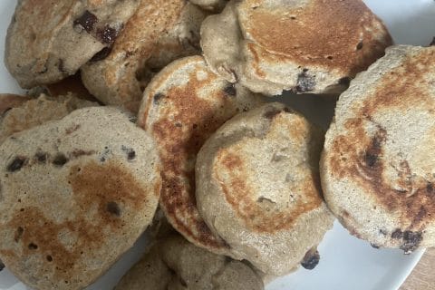 Cliquez pour zoomer ! Pancakes healthy flocons d’avoine et banane Thermomix par lodlod