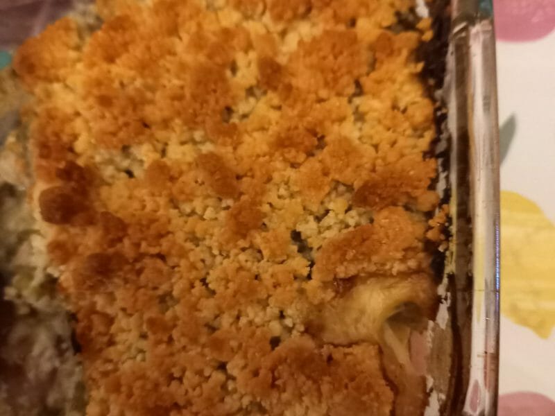 Cliquez pour zoomer ! Crumble poulet, courgettes et parmesan Thermomix par Valerie72