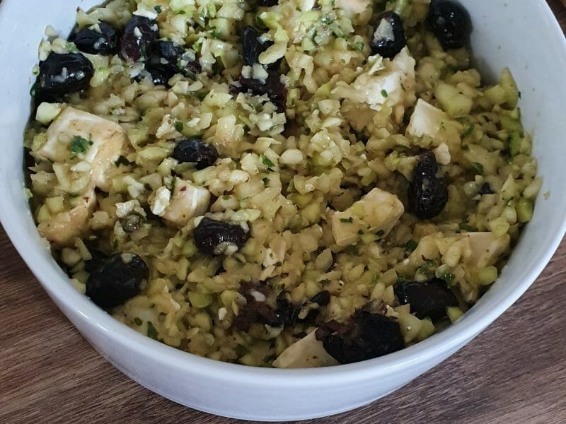 Cliquez pour zoomer ! Salade de courgettes à la feta Thermomix par Jenniferalves93