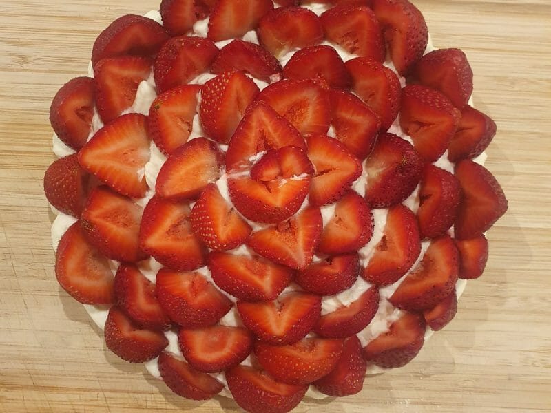 Cliquez pour zoomer ! Tarte aux fraises sans cuisson Thermomix par Jenniferalves93