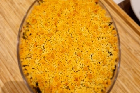 Cliquez pour zoomer ! Crumble poulet, courgettes et parmesan Thermomix par Jenniferalves93