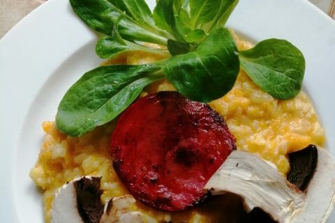 Cliquez pour zoomer ! Risotto de butternut aux châtaignes au Thermomix
