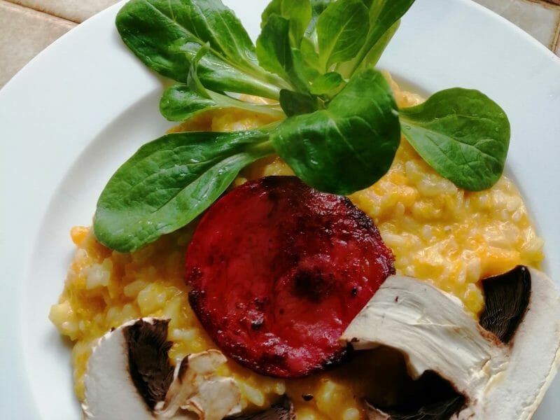Cliquez pour zoomer ! Risotto de butternut aux châtaignes Thermomix par 🥐 Jacques27 🌝