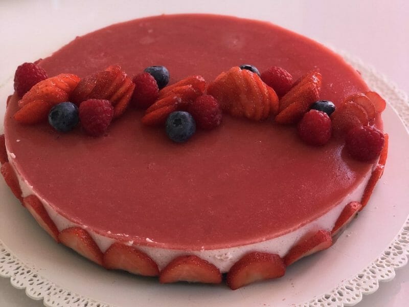 Cliquez pour zoomer ! Bavarois aux fraises Thermomix par Maxcle