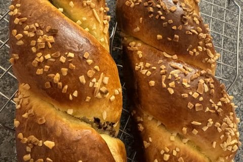 Cliquez pour zoomer ! Cozonac – Brioche roumaine aux noix et chocolat Thermomix par andrea10