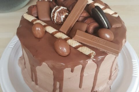 Cliquez pour zoomer ! Layer cake Kinder Bueno au Thermomix