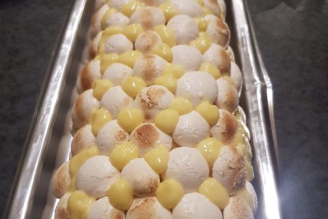 Cliquez pour zoomer ! Bûche au citron meringuée au Thermomix