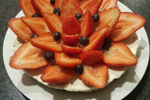 Cliquez pour zoomer ! Tarte aux fraises sans cuisson au Thermomix