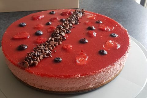 Cliquez pour zoomer ! Bavarois aux fraises au Thermomix