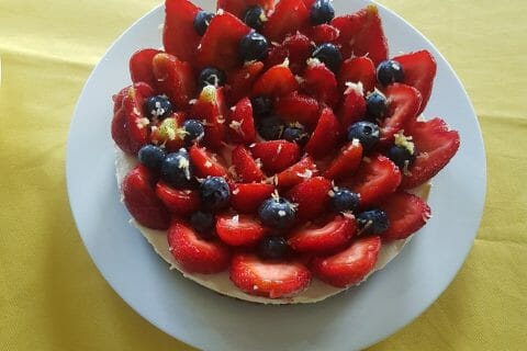 Cliquez pour zoomer ! Tarte aux fraises sans cuisson Thermomix par chachz