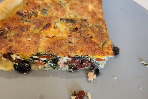 Cliquez pour zoomer ! Quiche aux épinards et au poivron rouge Thermomix par chachz
