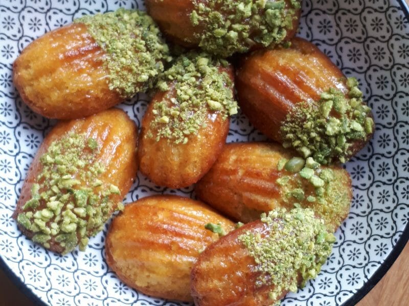 Cliquez pour zoomer ! Madeleines au safran, orange et miel Thermomix par mamzelflavour