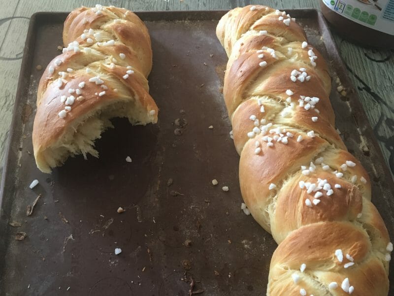 Cliquez pour zoomer ! Brioche tressée à la mie filante Thermomix par maddy61