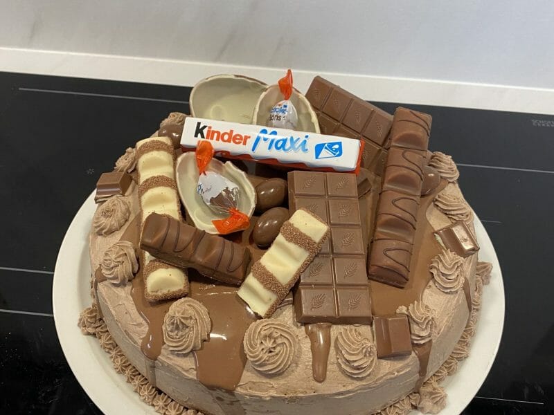 Cliquez pour zoomer ! Layer cake Kinder Bueno Thermomix par marion1997
