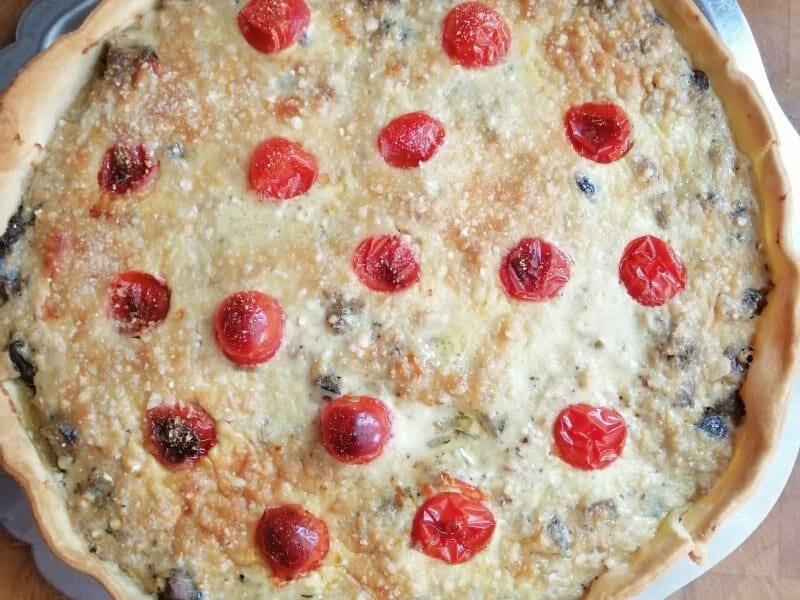 Cliquez pour zoomer ! Quiche thon et aubergines Thermomix par dutourmartine