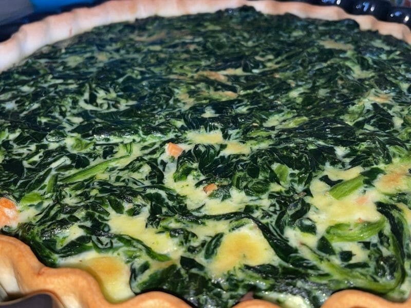 Cliquez pour zoomer ! Tarte épinards, saumon et chèvre Thermomix par hysami