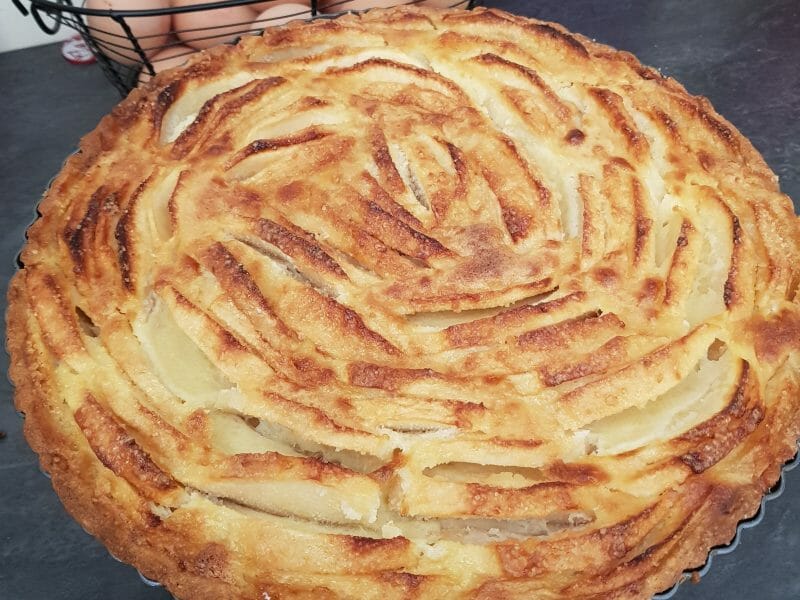 Cliquez pour zoomer ! Tarte normande aux pommes Thermomix par ninettesouly