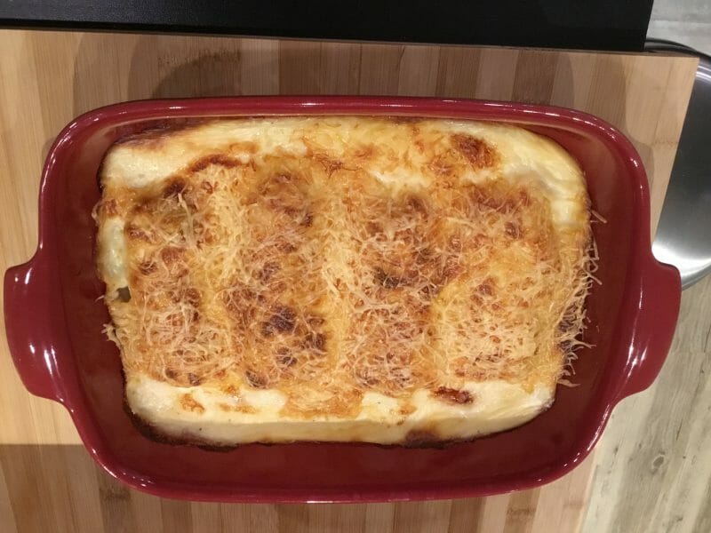 Gratin de poireau au jambon au Thermomix - Cookomix