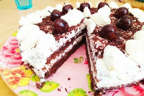 Cliquez pour zoomer ! Bûche forêt noire Thermomix par joko