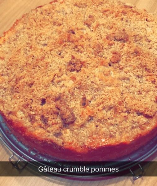 Cliquez pour zoomer ! Tarte aux pommes façon crumble Thermomix par Sylbibiche