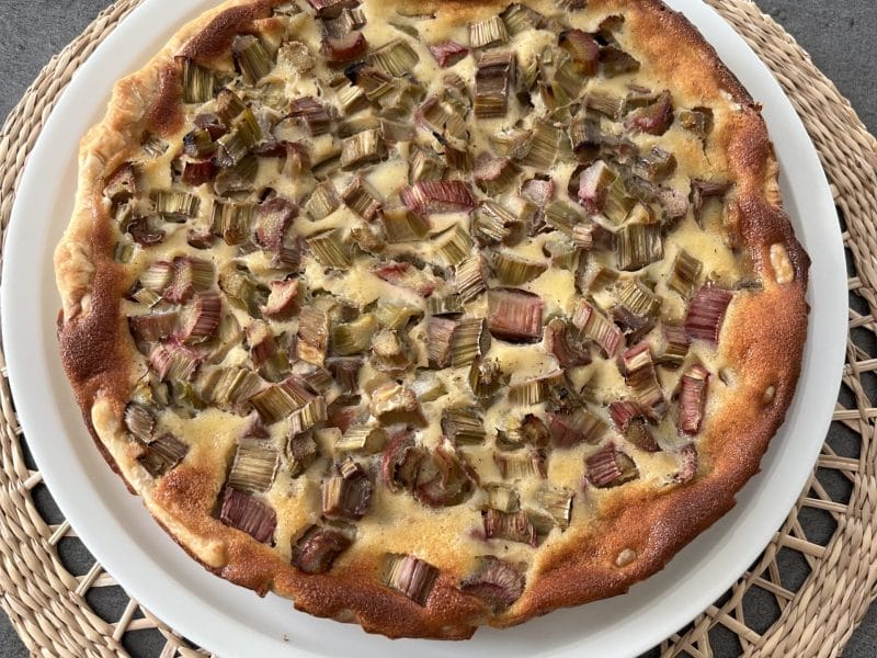 Cliquez pour zoomer ! Tarte à la rhubarbe Thermomix par tamcook