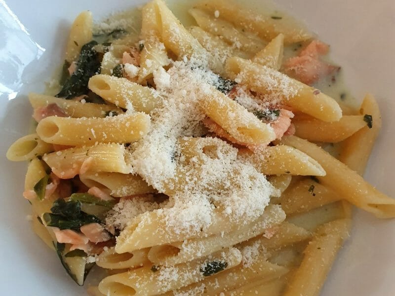 Cliquez pour zoomer ! One pot pasta – épinards et saumon fumé Thermomix par laura1403