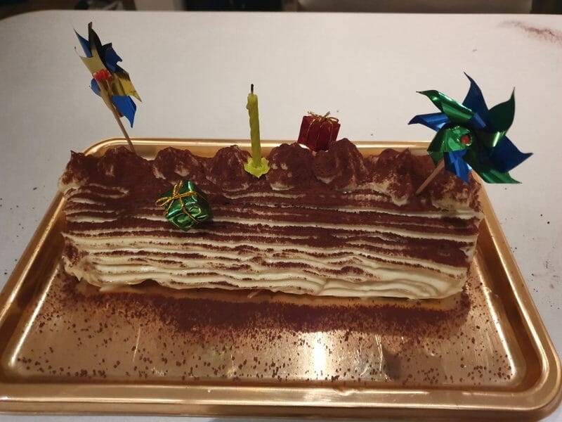 Cliquez pour zoomer ! Bûche Tiramisu Thermomix par marco31