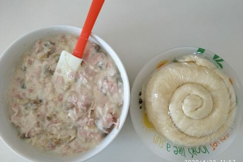 Cliquez pour zoomer ! Friands jambon, champignons et fromage au Thermomix