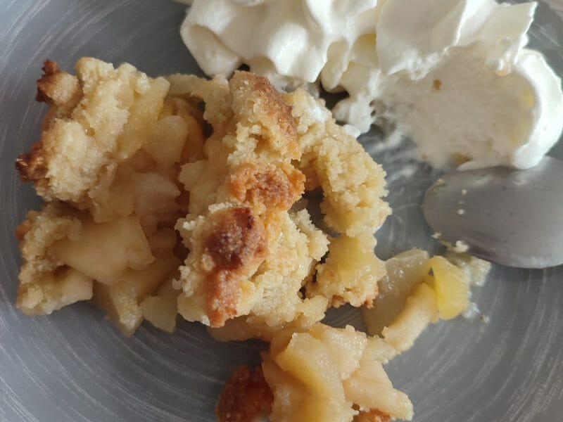Cliquez pour zoomer ! Crumble aux Pommes Thermomix par littleboubou