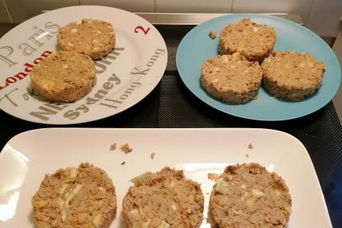 Cliquez pour zoomer ! Steaks lentilles, pois chiches, courgettes Thermomix par gege61