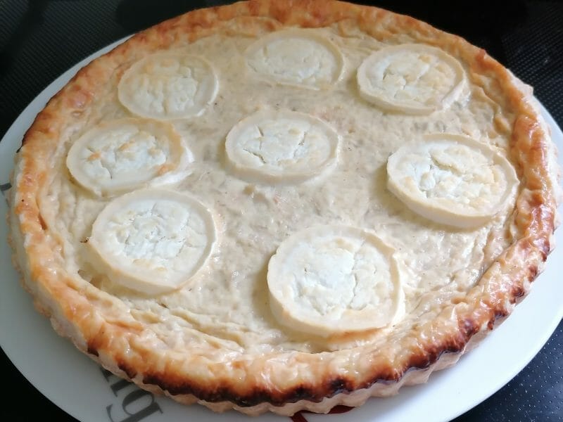 Cliquez pour zoomer ! Tarte aux échalotes et au chèvre Thermomix par gege61