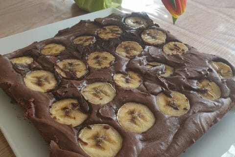 Cliquez pour zoomer ! Brownie fondant choco-banane au Thermomix