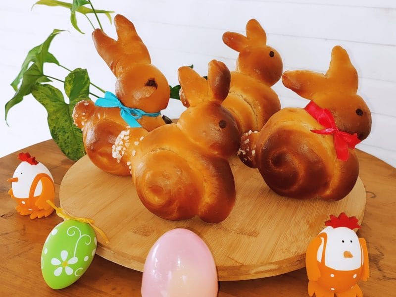 Cliquez pour zoomer ! Brioches lapin de Pâques Thermomix par caprice974