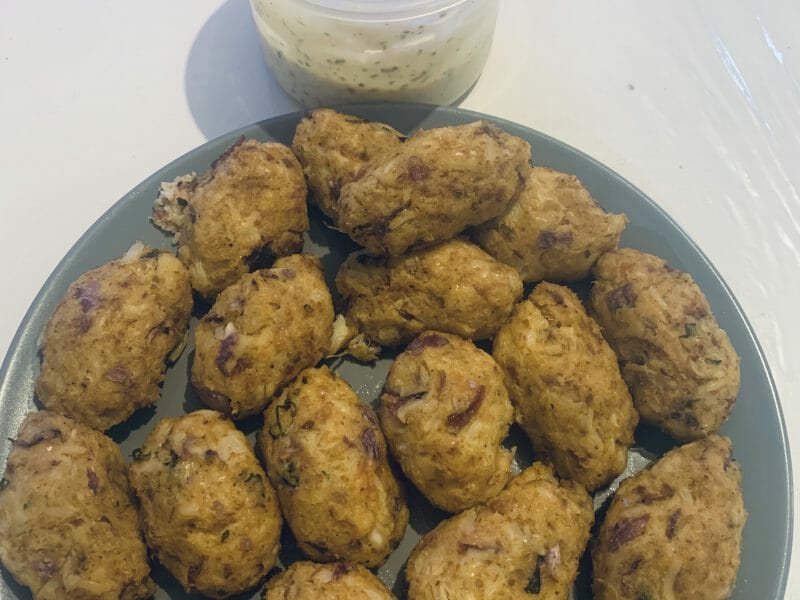 Cliquez pour zoomer ! Croquettes de chou-fleur au jambon cru Thermomix par Célia.o7