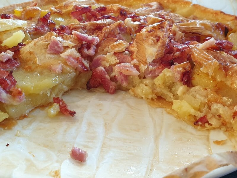 Cliquez pour zoomer ! Tarte aux pommes de terre et lardons Thermomix par mathonda
