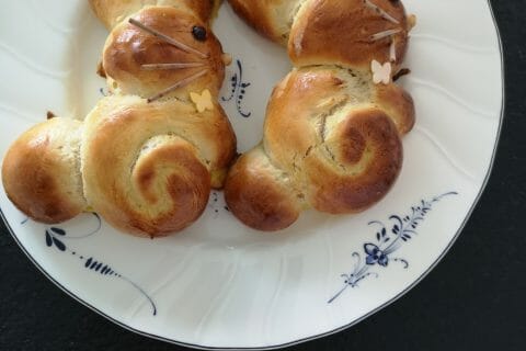 Cliquez pour zoomer ! Brioches lapin de Pâques Thermomix par lilou0808
