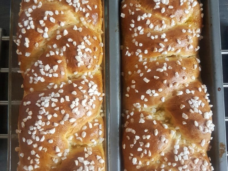 Cliquez pour zoomer ! Brioche tressée à la mie filante Thermomix par lolo306cab