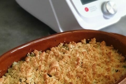 Cliquez pour zoomer ! Crumble poulet, courgettes et parmesan Thermomix par kalonbreton