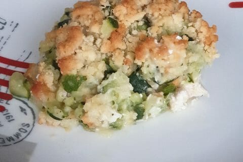 Cliquez pour zoomer ! Crumble poulet, courgettes et parmesan Thermomix par kalonbreton