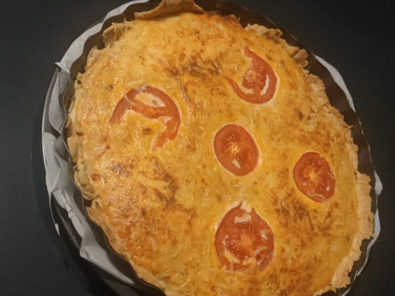 Cliquez pour zoomer ! Tarte au thon, tomate et moutarde Thermomix par mandzel
