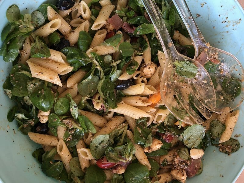 Cliquez pour zoomer ! Salade de penne à l’italienne Thermomix par metstophe