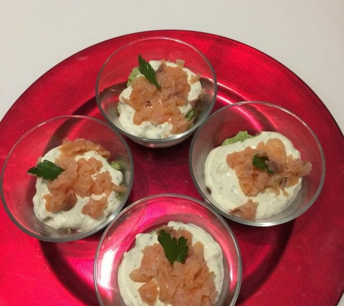 Cliquez pour zoomer ! Verrines saumon avocat Thermomix par Chabine09