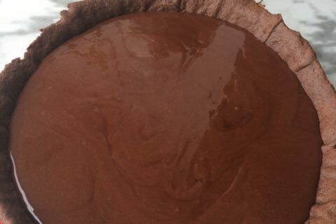 Cliquez pour zoomer ! Tarte tout chocolat au Thermomix