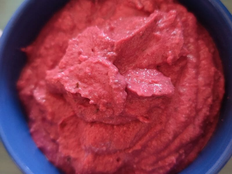 Cliquez pour zoomer ! Tartinade betterave feta Thermomix par Monacuisine