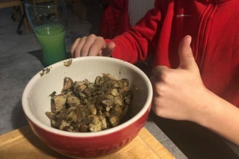 Cliquez pour zoomer ! Champignons à l’ail Thermomix par Céline