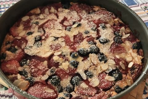 Cliquez pour zoomer ! Clafoutis aux fraises Thermomix par evalucie