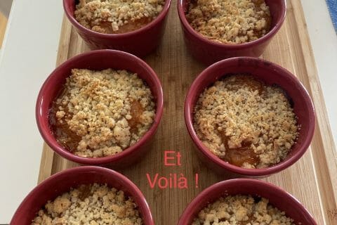 Cliquez pour zoomer ! Crumble aux abricots Thermomix par evalucie