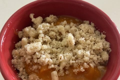 Cliquez pour zoomer ! Crumble aux abricots Thermomix par evalucie